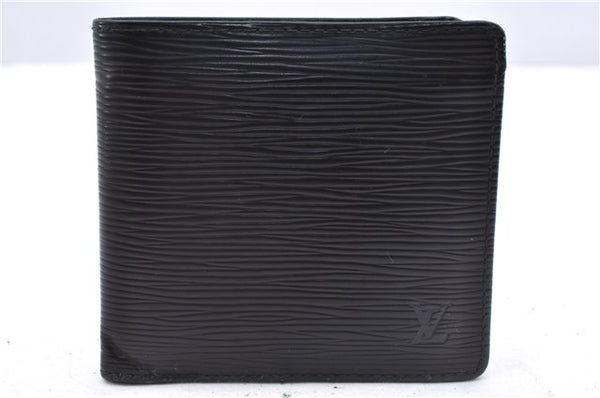 Authentic Louis Vuitton Epi Porte Billet Carte Credit Monnaie Wallet Black 3331E