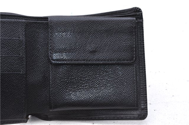 Authentic Louis Vuitton Epi Porte Billet Carte Credit Monnaie Wallet Black 3331E