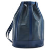 Authentic Louis Vuitton Epi Randonnee PM Shoulder Bag Blue M52355 LV 3331I
