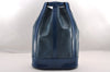 Authentic Louis Vuitton Epi Randonnee PM Shoulder Bag Blue M52355 LV 3331I
