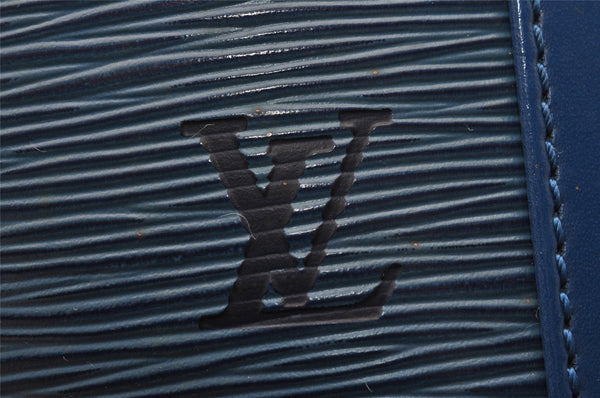 Authentic Louis Vuitton Epi Randonnee PM Shoulder Bag Blue M52355 LV 3331I