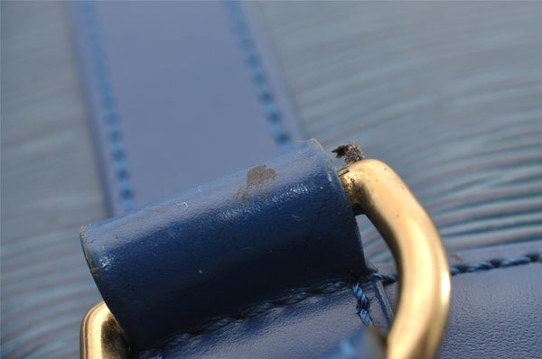 Authentic Louis Vuitton Epi Randonnee PM Shoulder Bag Blue M52355 LV 3331I