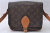 Auth Louis Vuitton Monogram Cartouchiere MM Shoulder Cross Bag M51253 LV 3332D