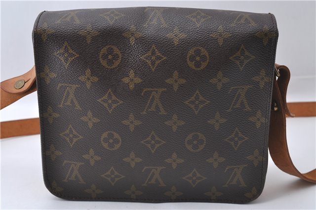 Auth Louis Vuitton Monogram Cartouchiere MM Shoulder Cross Bag M51253 LV 3332D