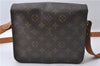 Auth Louis Vuitton Monogram Cartouchiere MM Shoulder Cross Bag M51253 LV 3332D