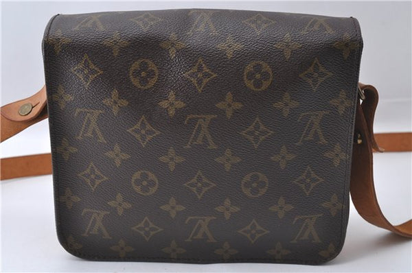 Auth Louis Vuitton Monogram Cartouchiere MM Shoulder Cross Bag M51253 LV 3332D