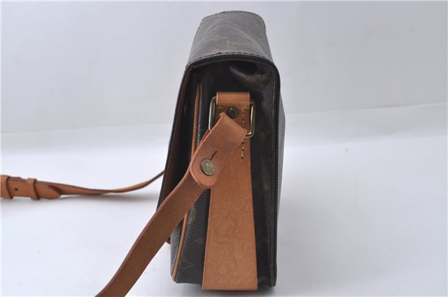 Auth Louis Vuitton Monogram Cartouchiere MM Shoulder Cross Bag M51253 LV 3332D