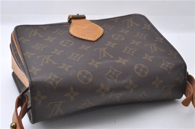 Auth Louis Vuitton Monogram Cartouchiere MM Shoulder Cross Bag M51253 LV 3332D