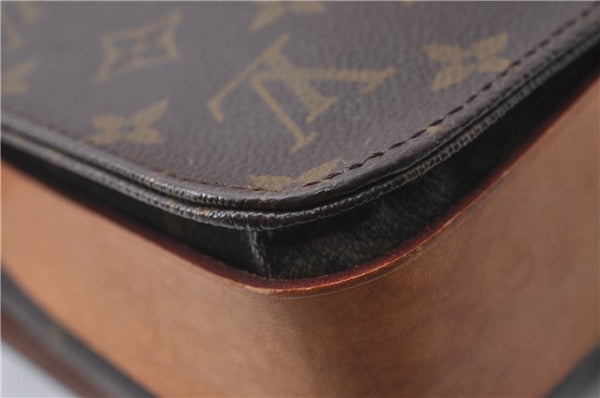 Auth Louis Vuitton Monogram Cartouchiere MM Shoulder Cross Bag M51253 LV 3332D