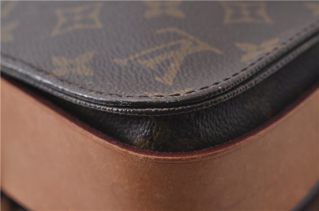 Auth Louis Vuitton Monogram Cartouchiere MM Shoulder Cross Bag M51253 LV 3332D