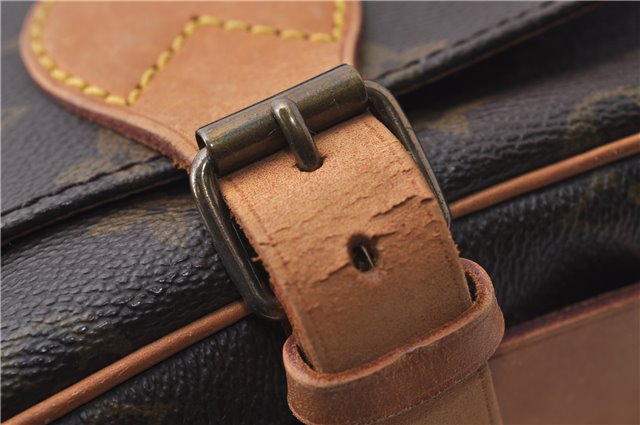 Auth Louis Vuitton Monogram Cartouchiere MM Shoulder Cross Bag M51253 LV 3332D