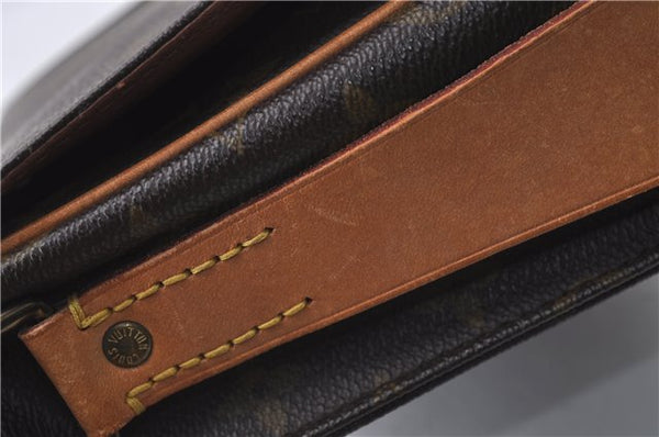 Auth Louis Vuitton Monogram Cartouchiere MM Shoulder Cross Bag M51253 LV 3332D