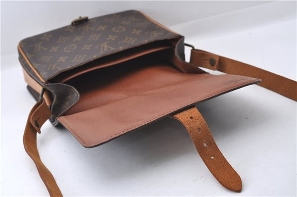 Auth Louis Vuitton Monogram Cartouchiere MM Shoulder Cross Bag M51253 LV 3332D