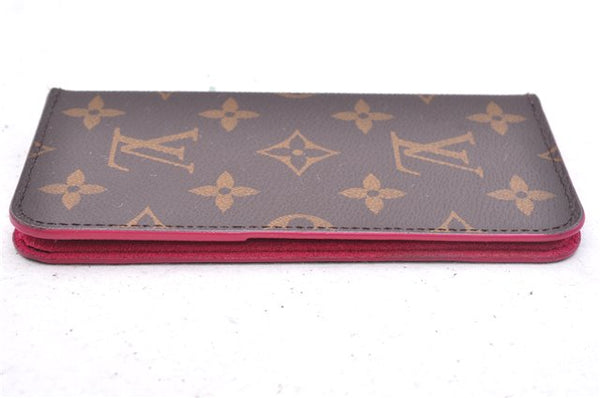 Authentic Louis Vuitton Monogram Folio Iphone X Xs Case Pink M63444 LV 3332E