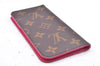 Authentic Louis Vuitton Monogram Folio Iphone X Xs Case Pink M63444 LV 3332E