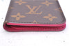 Authentic Louis Vuitton Monogram Folio Iphone X Xs Case Pink M63444 LV 3332E