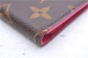 Authentic Louis Vuitton Monogram Folio Iphone X Xs Case Pink M63444 LV 3332E