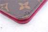 Authentic Louis Vuitton Monogram Folio Iphone X Xs Case Pink M63444 LV 3332E