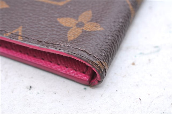 Authentic Louis Vuitton Monogram Folio Iphone X Xs Case Pink M63444 LV 3332E