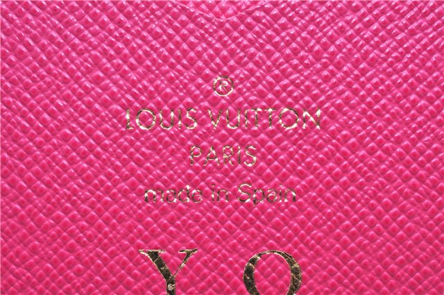 Authentic Louis Vuitton Monogram Folio Iphone X Xs Case Pink M63444 LV 3332E