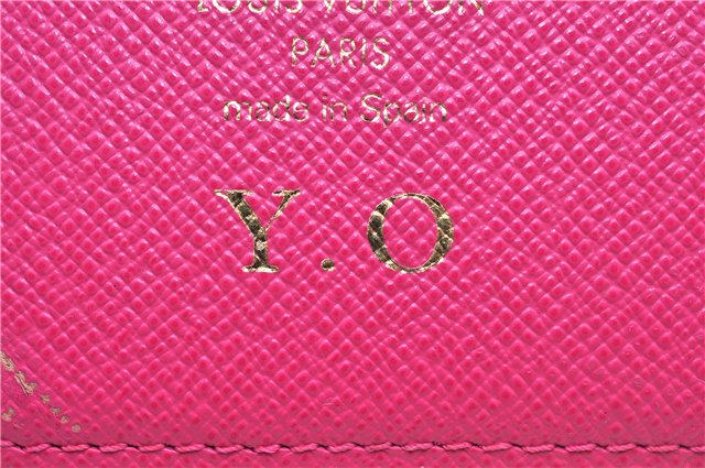 Authentic Louis Vuitton Monogram Folio Iphone X Xs Case Pink M63444 LV 3332E