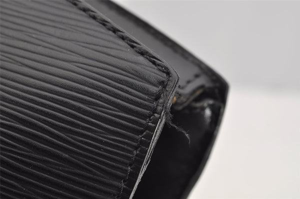 Auth Louis Vuitton Epi Saint Jacques Shopping Shoulder Bag Black M52262 LV 3332I