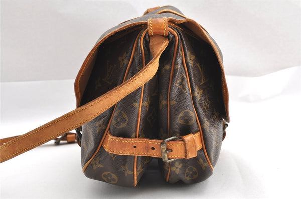 Authentic Louis Vuitton Monogram Saumur 30 Shoulder Cross Bag M42256 LV 3333I