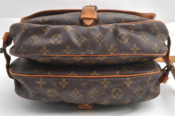 Authentic Louis Vuitton Monogram Saumur 30 Shoulder Cross Bag M42256 LV 3333I
