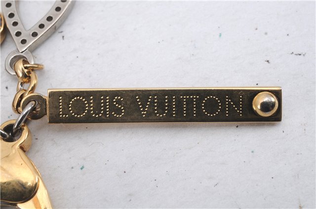 Authentic Louis Vuitton Bijoux Sac Tapage Bag Charm Gold Silver M65090 LV 3334D