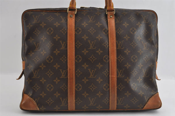 Authentic Louis Vuitton Monogram Porte Documents Voyage M53361 Briefcase 3334I