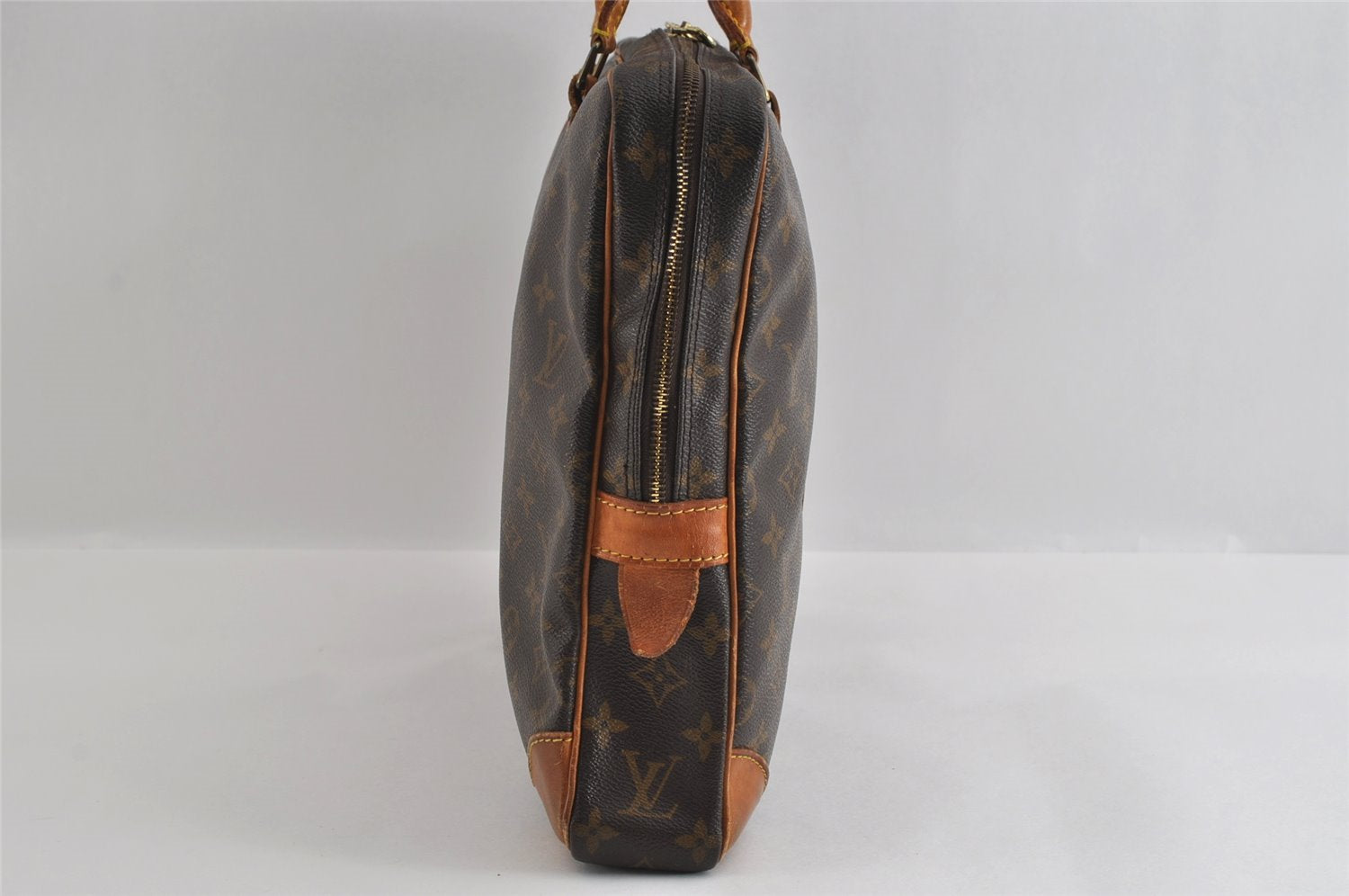 Authentic Louis Vuitton Monogram Porte Documents Voyage M53361 Briefcase 3334I