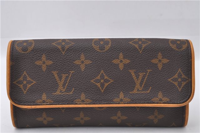 Auth Louis Vuitton Monogram Pochette Twin PM Shoulder Bag M51854 LV Junk 3335D