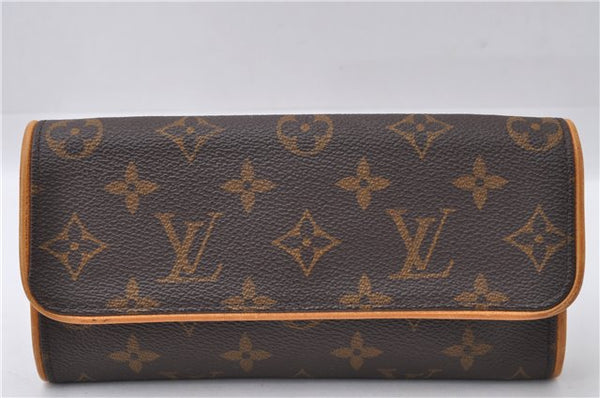 Auth Louis Vuitton Monogram Pochette Twin PM Shoulder Bag M51854 LV Junk 3335D