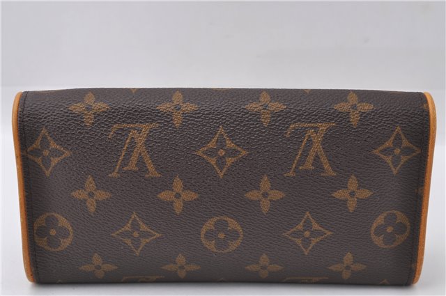 Auth Louis Vuitton Monogram Pochette Twin PM Shoulder Bag M51854 LV Junk 3335D