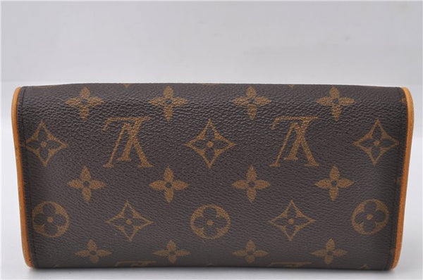 Auth Louis Vuitton Monogram Pochette Twin PM Shoulder Bag M51854 LV Junk 3335D