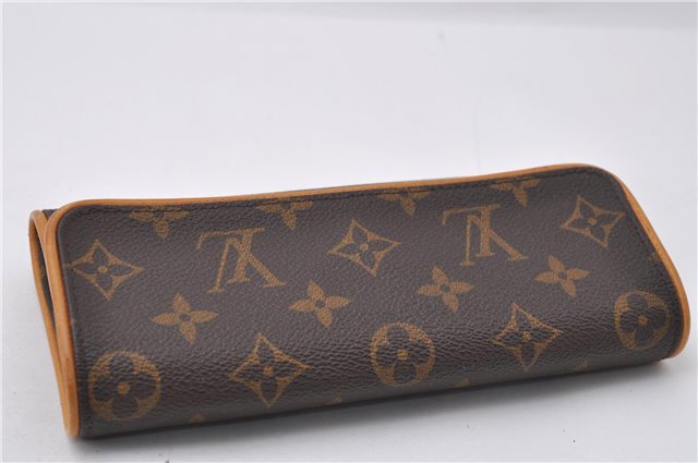 Auth Louis Vuitton Monogram Pochette Twin PM Shoulder Bag M51854 LV Junk 3335D