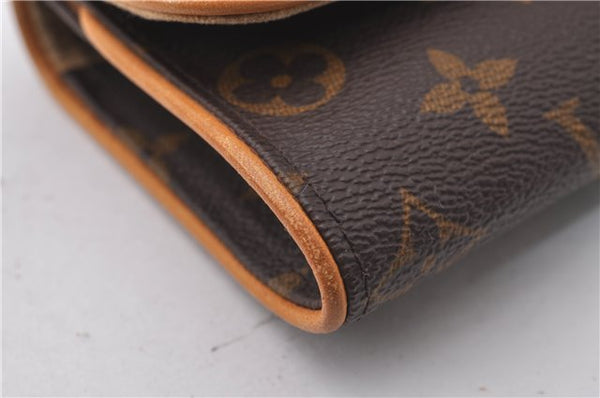 Auth Louis Vuitton Monogram Pochette Twin PM Shoulder Bag M51854 LV Junk 3335D