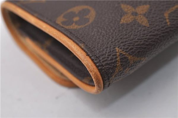 Auth Louis Vuitton Monogram Pochette Twin PM Shoulder Bag M51854 LV Junk 3335D