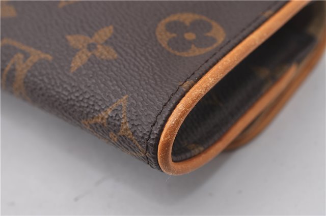 Auth Louis Vuitton Monogram Pochette Twin PM Shoulder Bag M51854 LV Junk 3335D