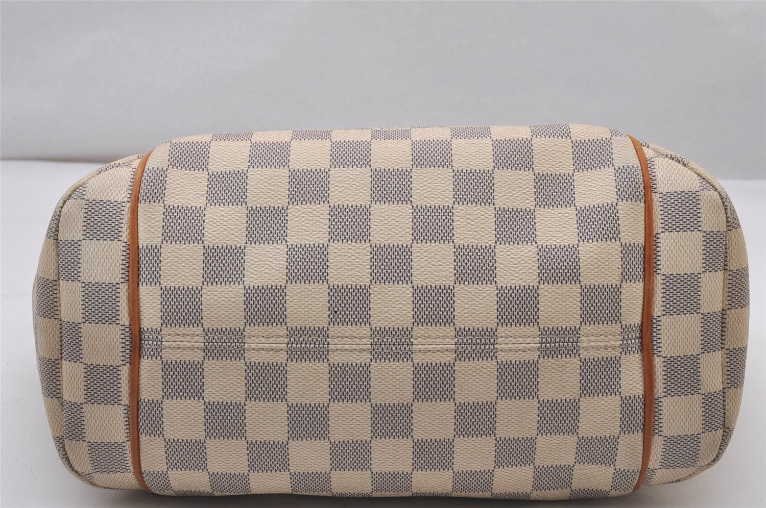Authentic Louis Vuitton Damier Azur Totally PM Tote Bag White N41280 LV 3335I
