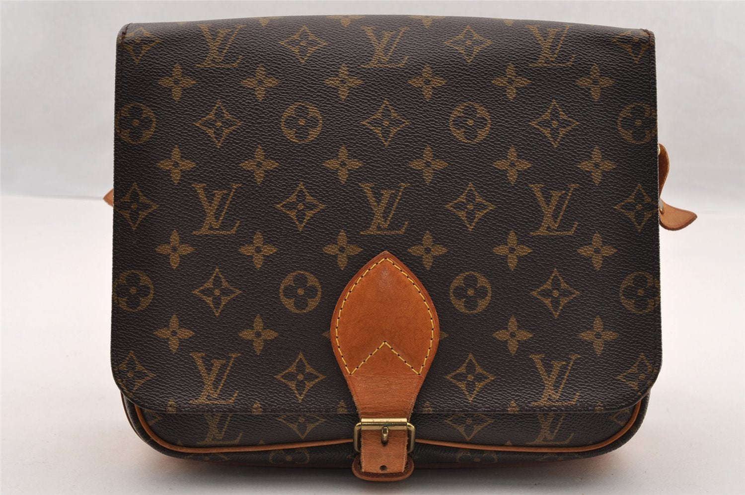 Authentic Louis Vuitton Monogram Cartouchiere GM M51252 Shoulder Cross Bag 3336I
