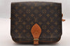Authentic Louis Vuitton Monogram Cartouchiere GM M51252 Shoulder Cross Bag 3336I