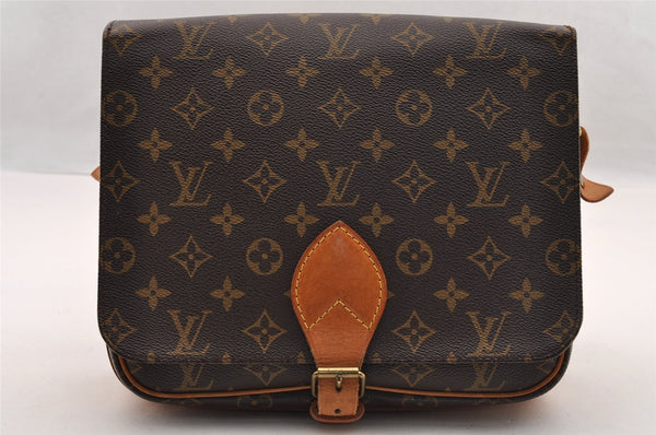 Authentic Louis Vuitton Monogram Cartouchiere GM M51252 Shoulder Cross Bag 3336I