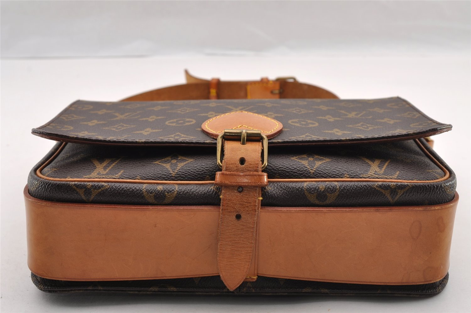 Authentic Louis Vuitton Monogram Cartouchiere GM M51252 Shoulder Cross Bag 3336I