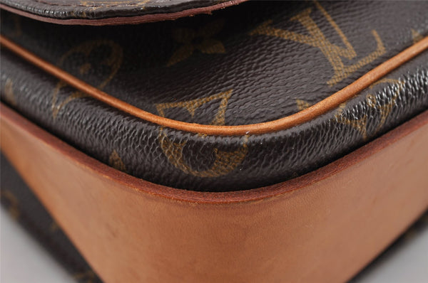 Authentic Louis Vuitton Monogram Cartouchiere GM M51252 Shoulder Cross Bag 3336I