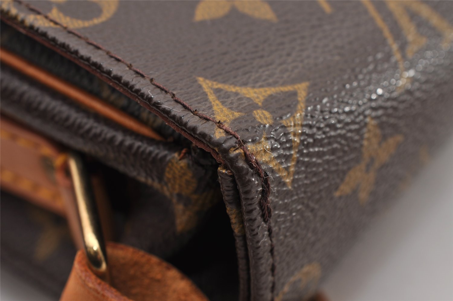 Authentic Louis Vuitton Monogram Cartouchiere GM M51252 Shoulder Cross Bag 3336I