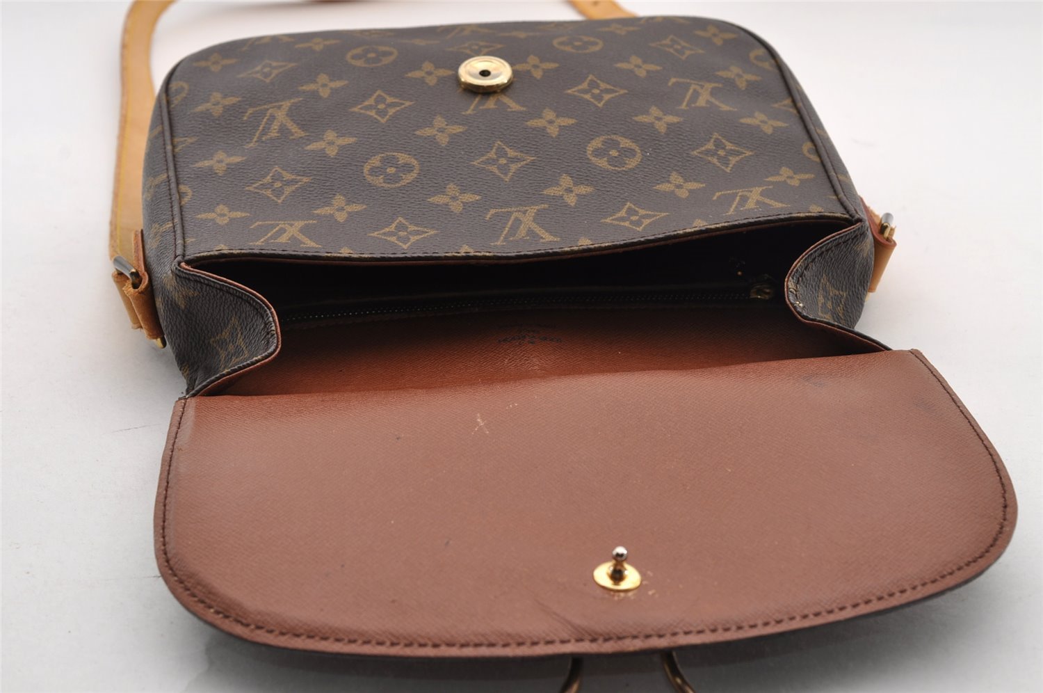 Authentic Louis Vuitton Monogram Saint Cloud GM M51242 Shoulder Bag Junk 3339I