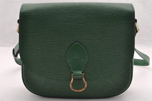 Auth Louis Vuitton Epi Saint Cloud GM Shoulder Cross Bag Green M52194 LV 3340I