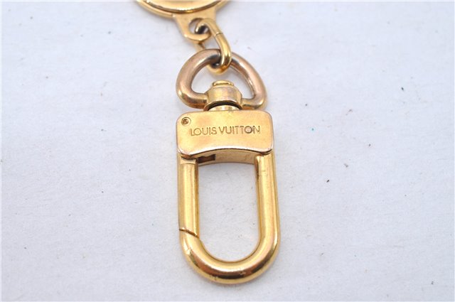 Authentic Louis Vuitton Charm Key Chain Anokre Gold M62694 LV 3341F