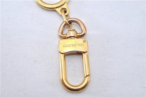 Authentic Louis Vuitton Charm Key Chain Anokre Gold M62694 LV 3341F